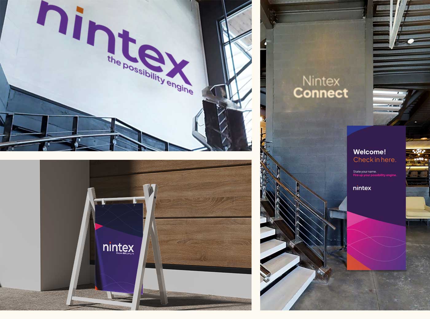 Dallas environmental design — gobo, wall wrap, banners, and signage