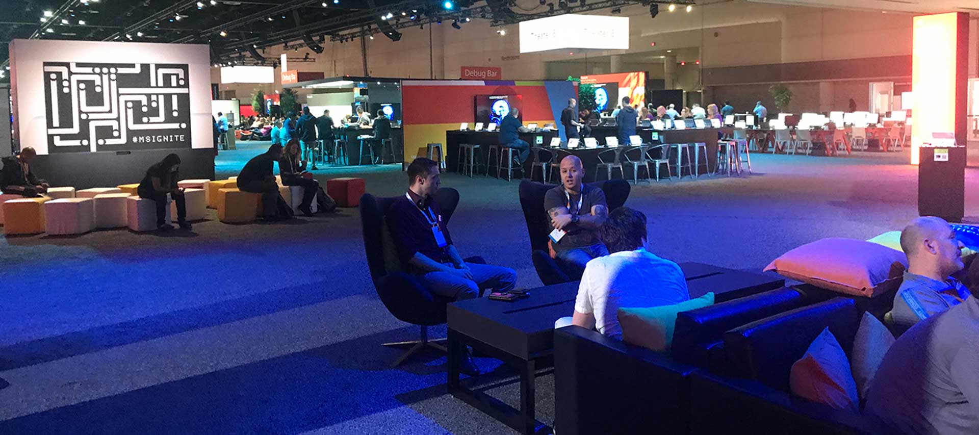 Microsoft Learn booth — full environment, Microsoft Ignite 2019